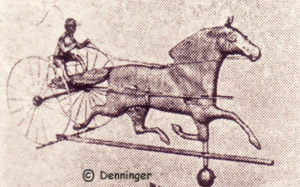 Smuggler Pacer Race Horse & Sulky