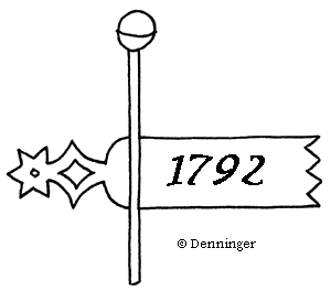 Denninger Old School Banner Weather Vane