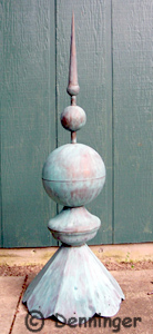 Denninger Batchelor Finial with Patina